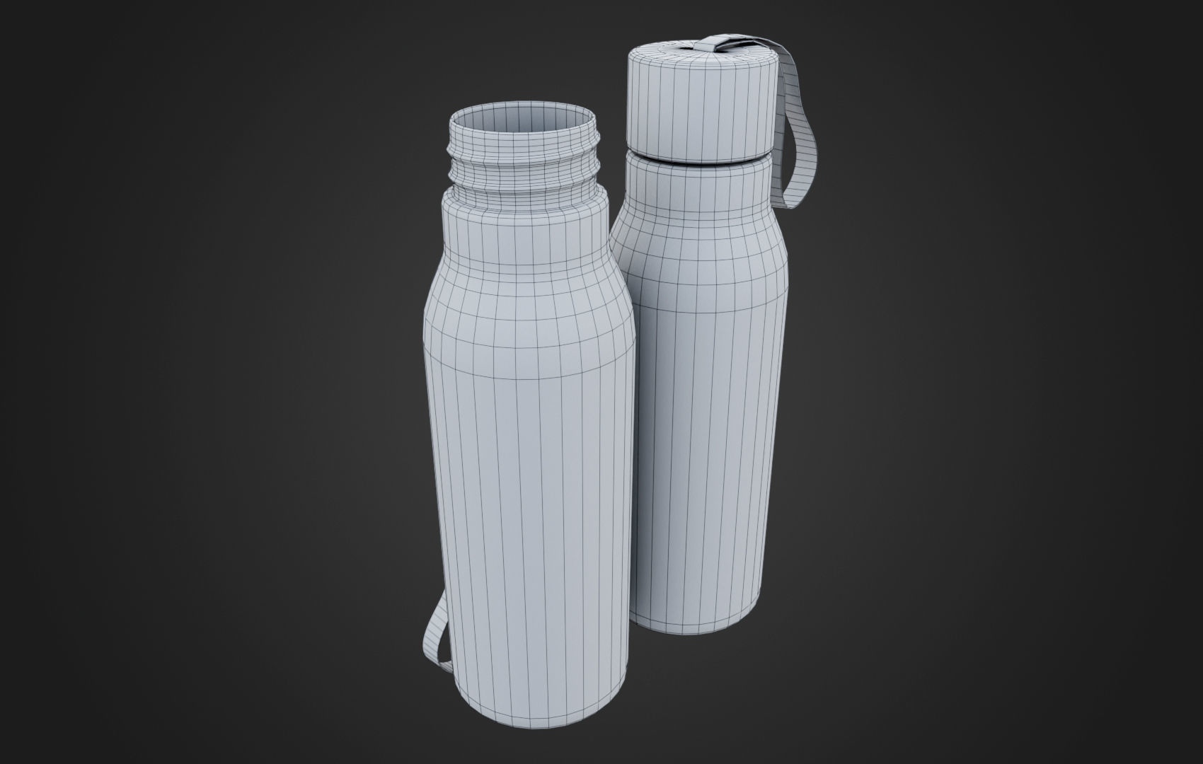 Sports Water Bottle Low-poly 3D model_31