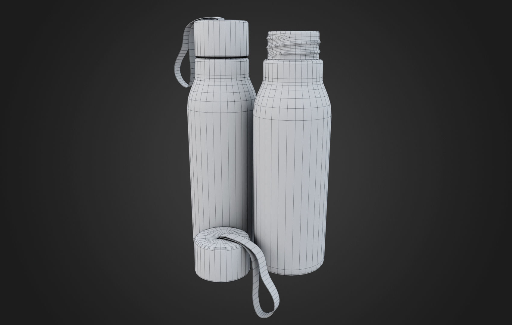 Sports Water Bottle Low-poly 3D model_19
