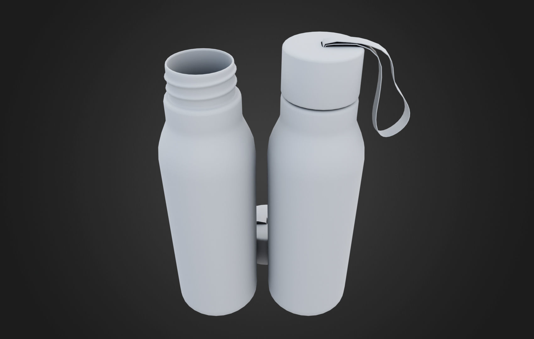 Sports Water Bottle Low-poly 3D model_18