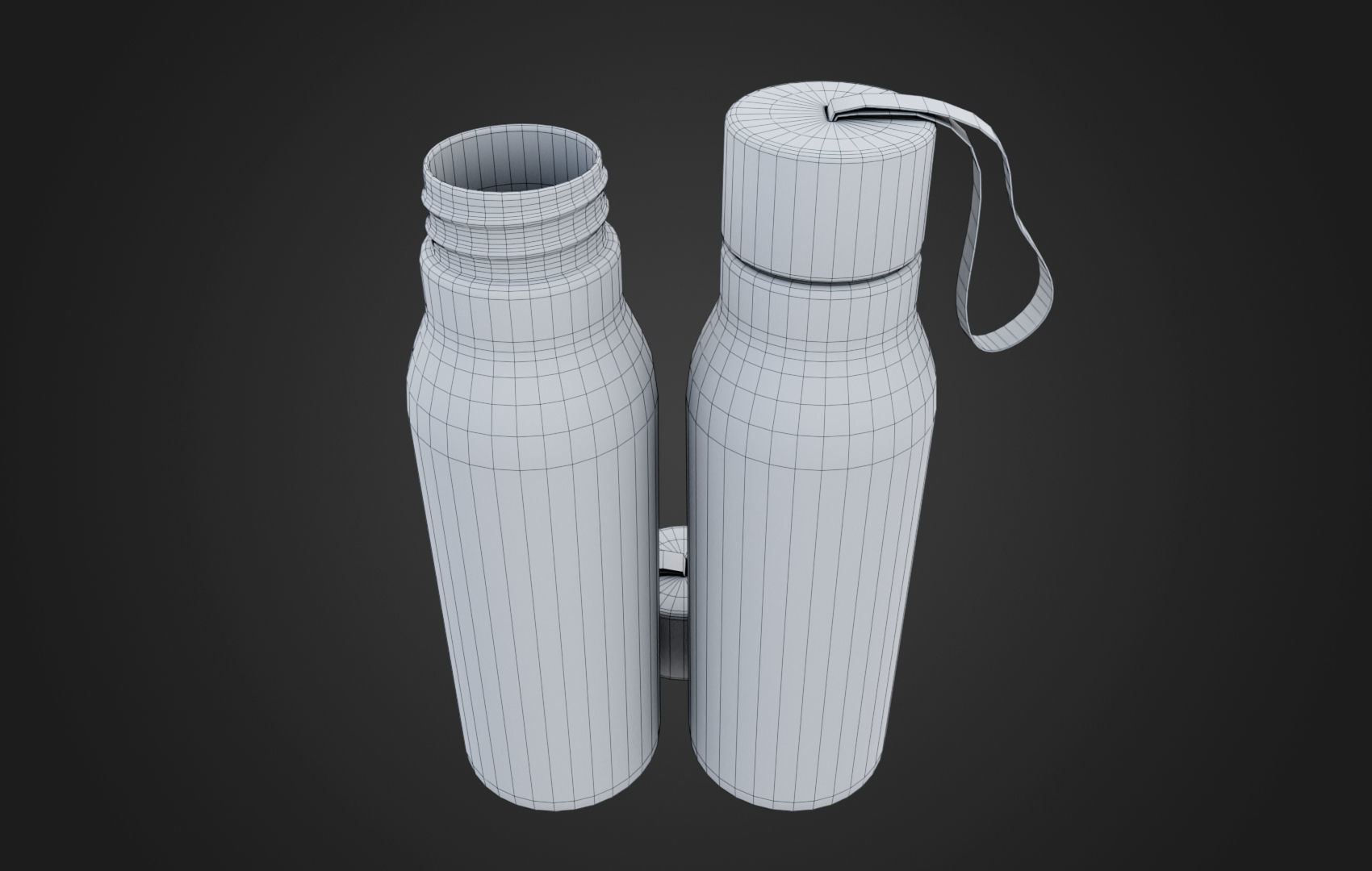 Sports Water Bottle Low-poly 3D model_28