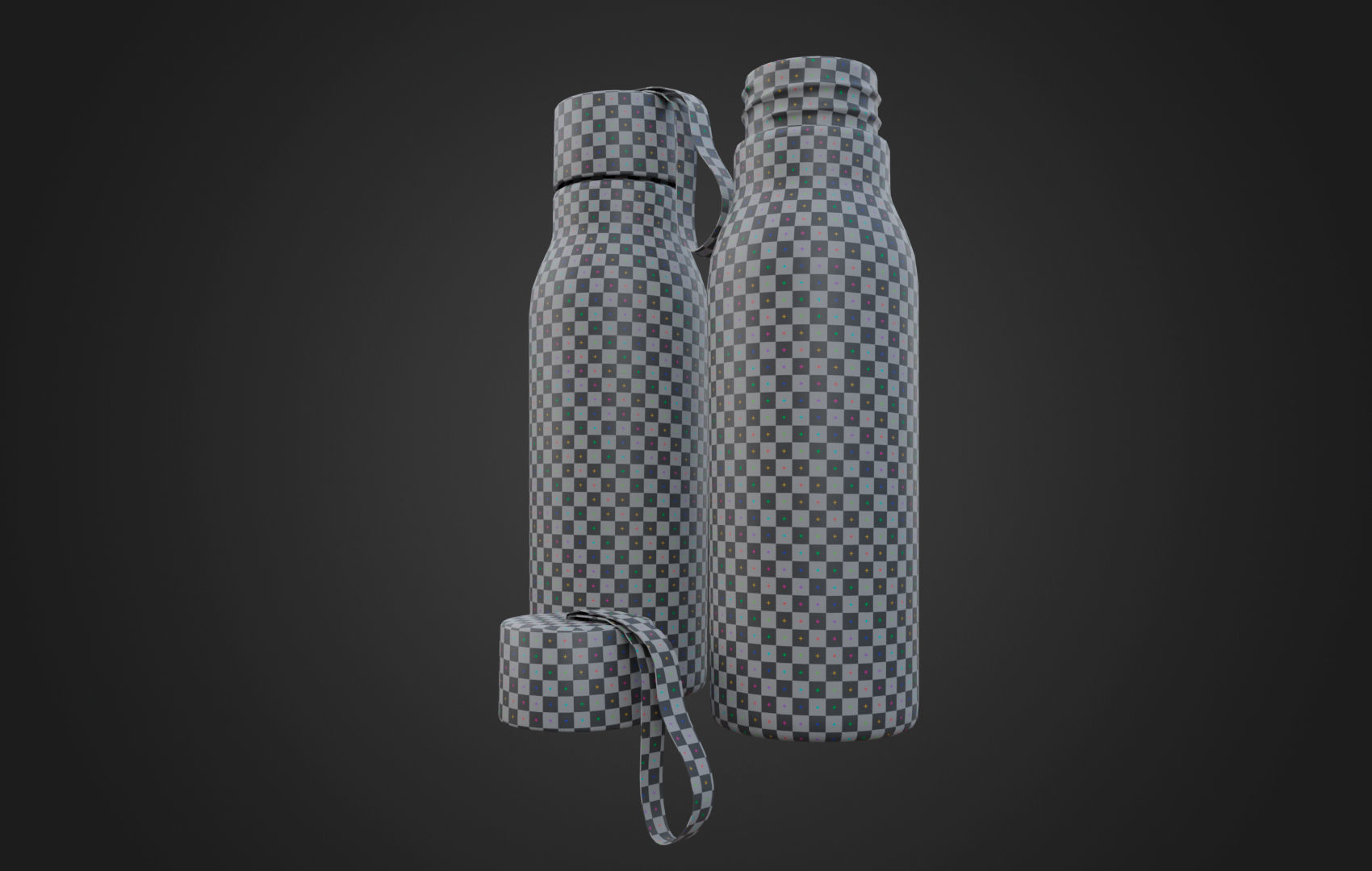 Sports Water Bottle Low-poly 3D model_23