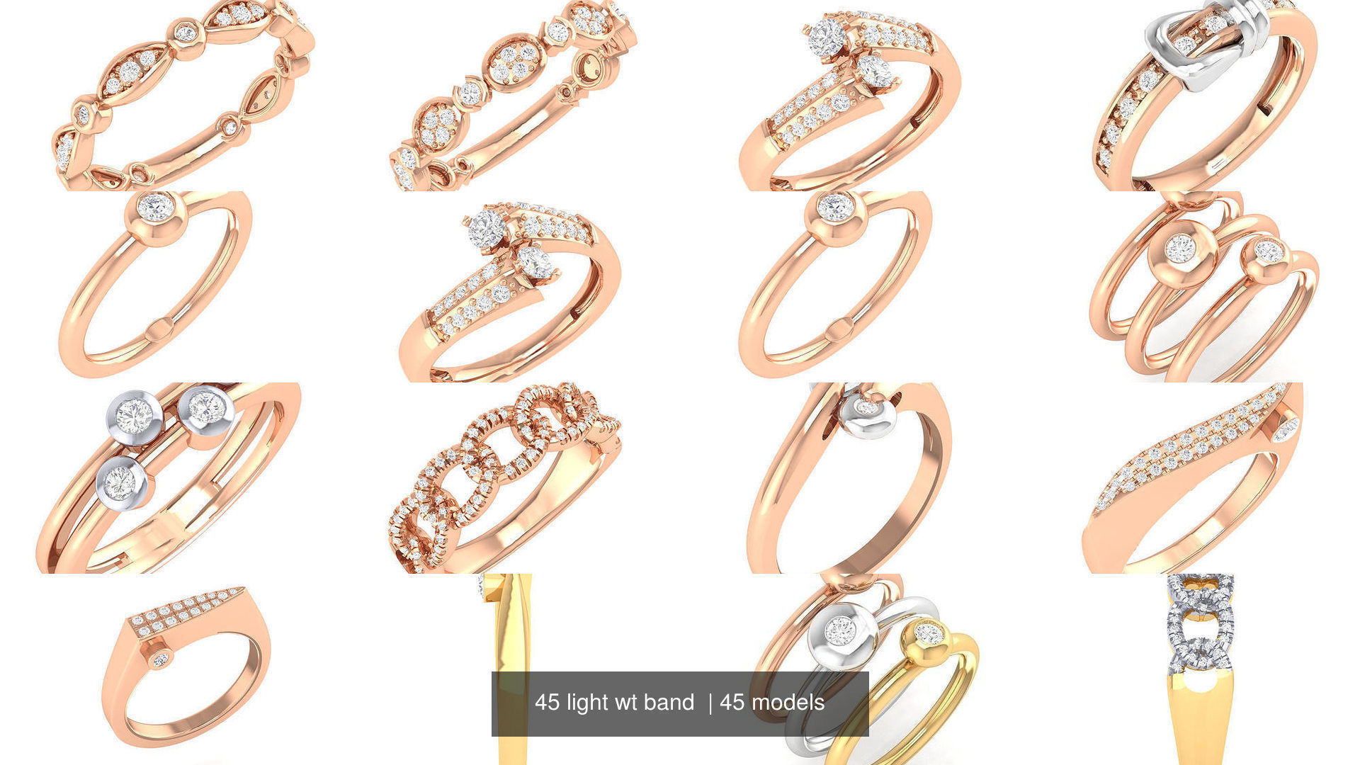 45 light wt band  3D Model Collection_3