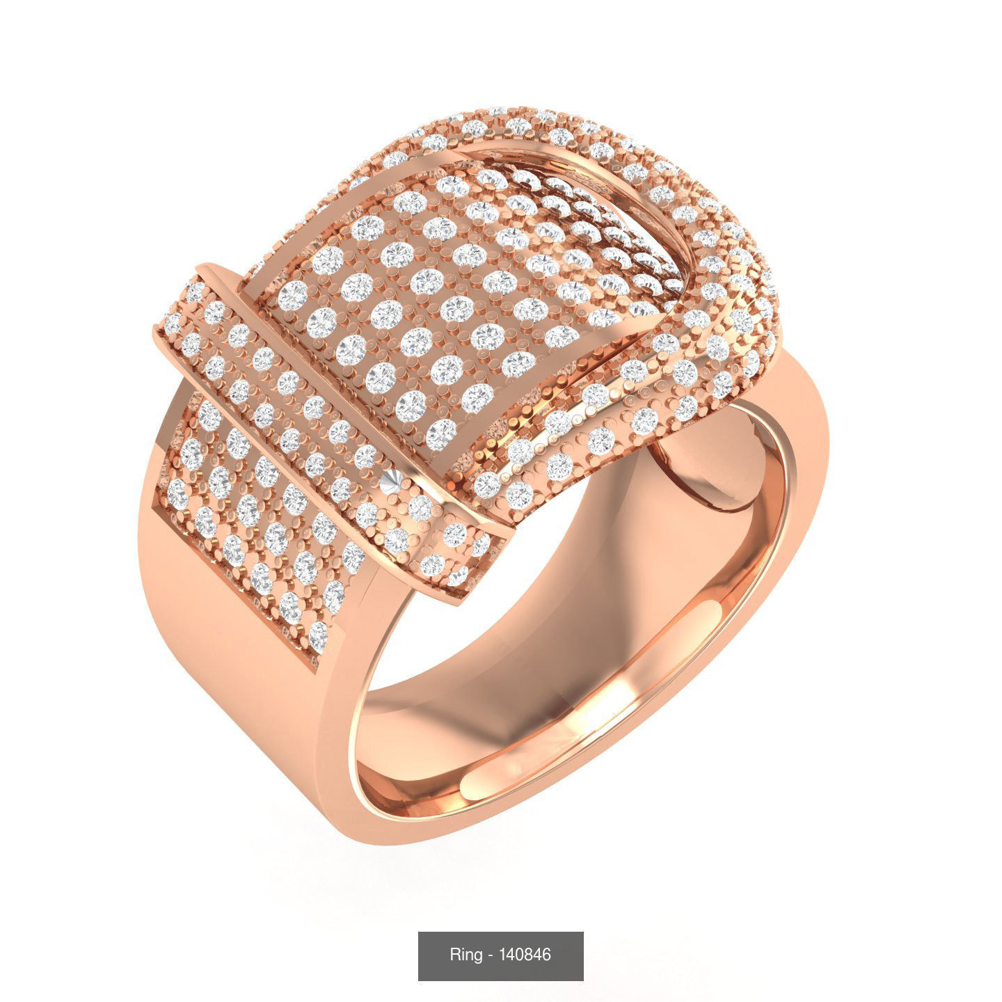 5 Belt Buckle Ring  3D Model Collection_6