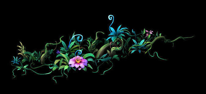 Flowers and plants 3D model