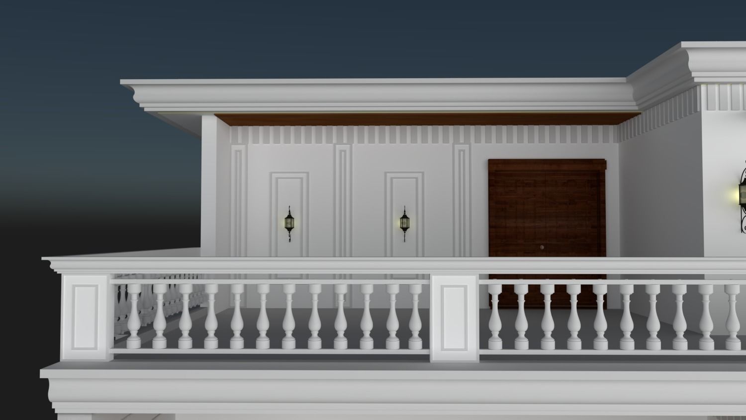 FACADE ELEVATION Low-poly 3D model_24