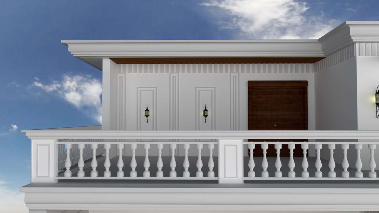 FACADE ELEVATION Low-poly 3D model_2