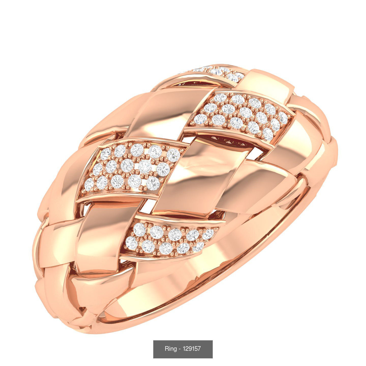 6 Cuban chain ring  3D Model Collection_5