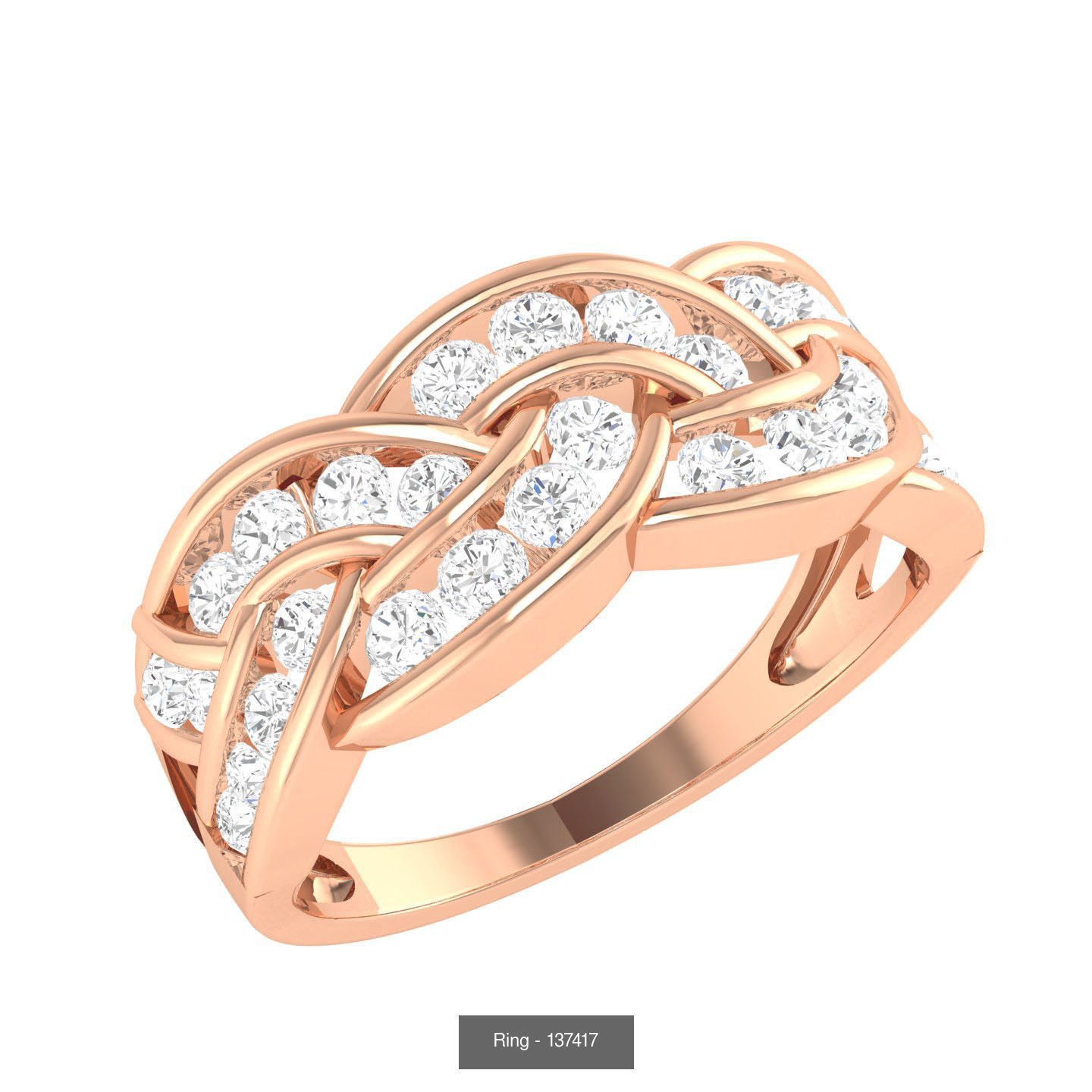 6 Cuban chain ring  3D Model Collection_3