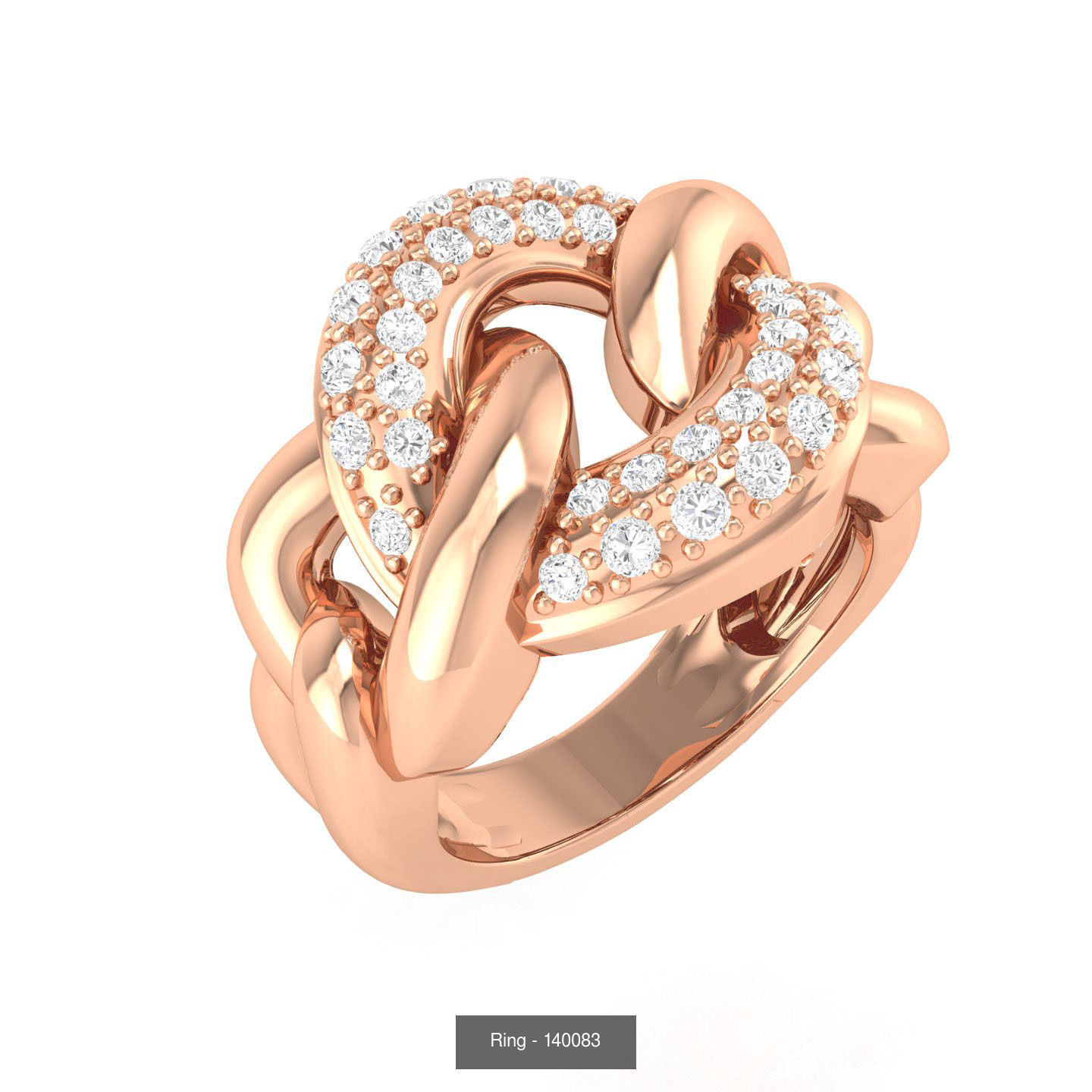 6 Cuban chain ring  3D Model Collection_7