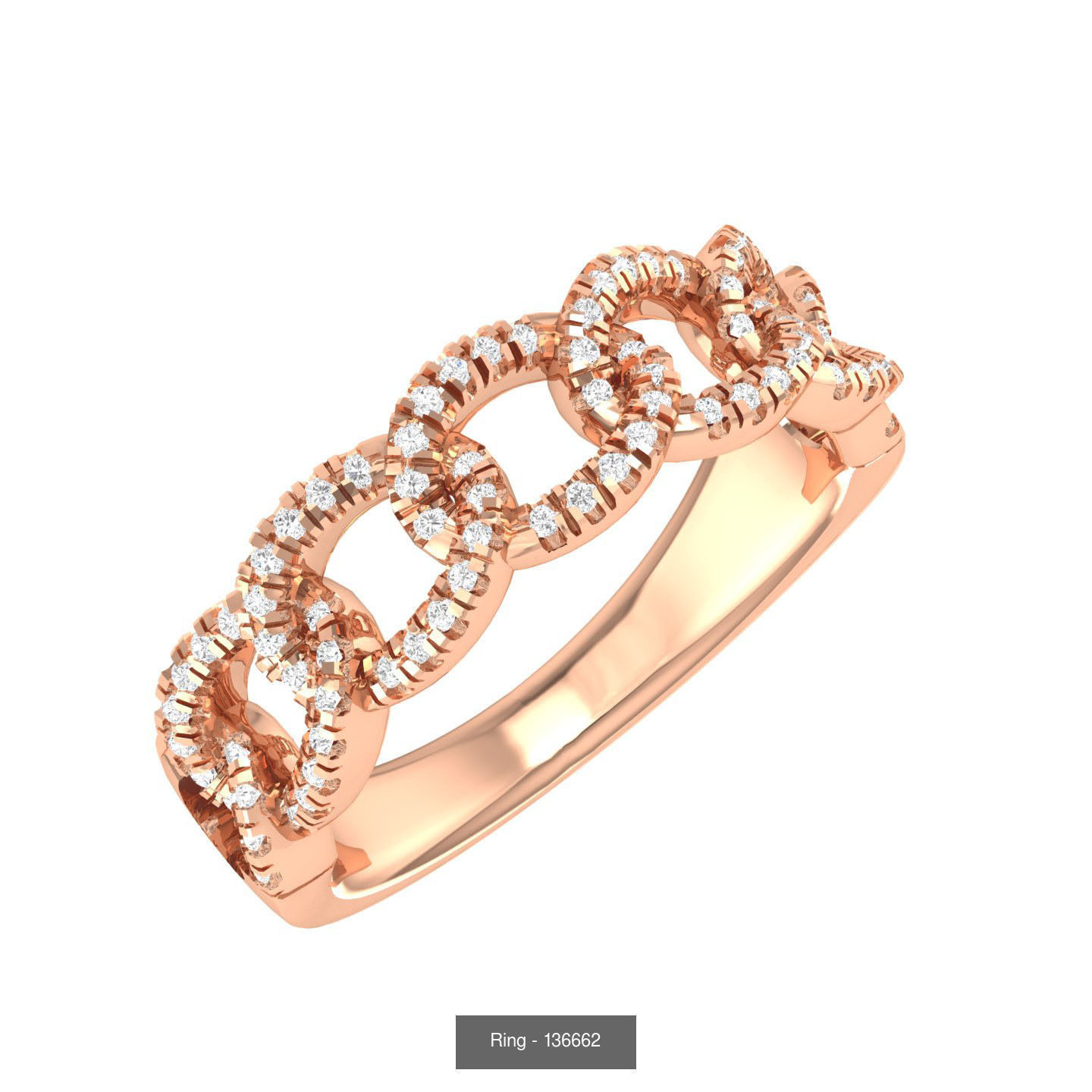 6 Cuban chain ring  3D Model Collection_4