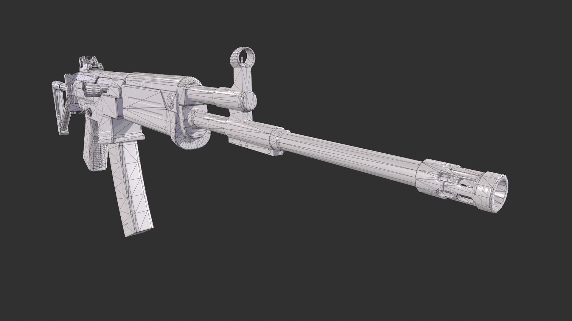 Galil Rifle Low-poly 3D model_10