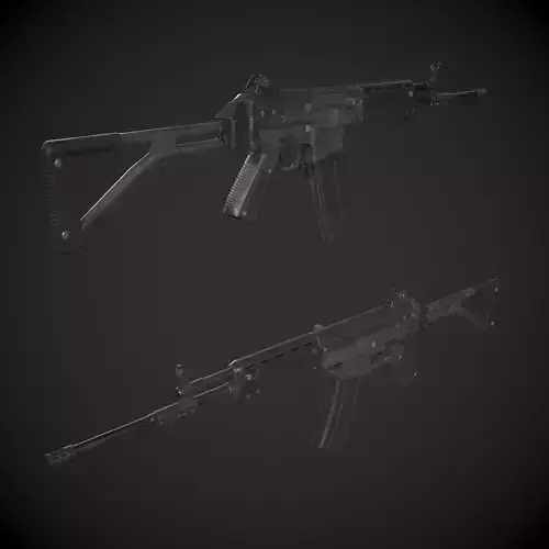 Galil Rifle Low-poly 3D model