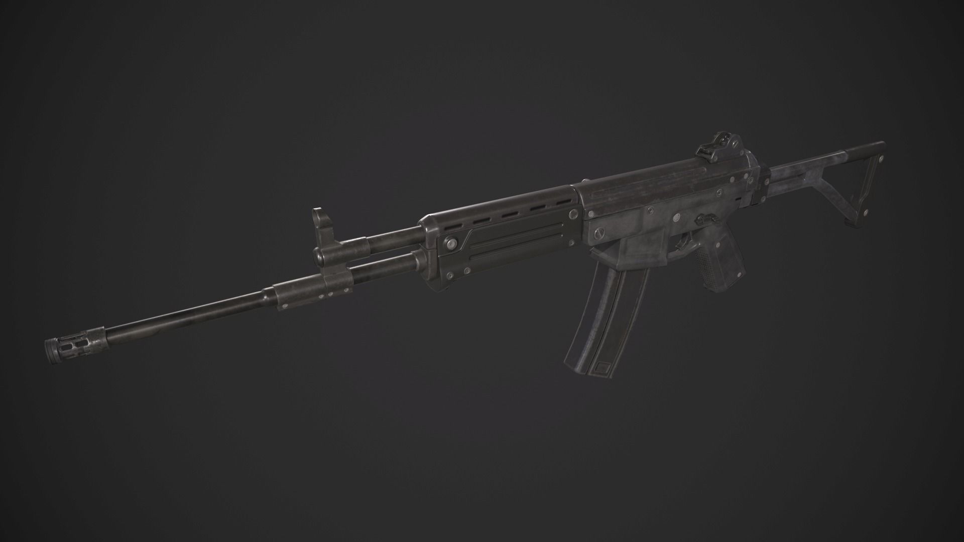 Galil Rifle Low-poly 3D model_7
