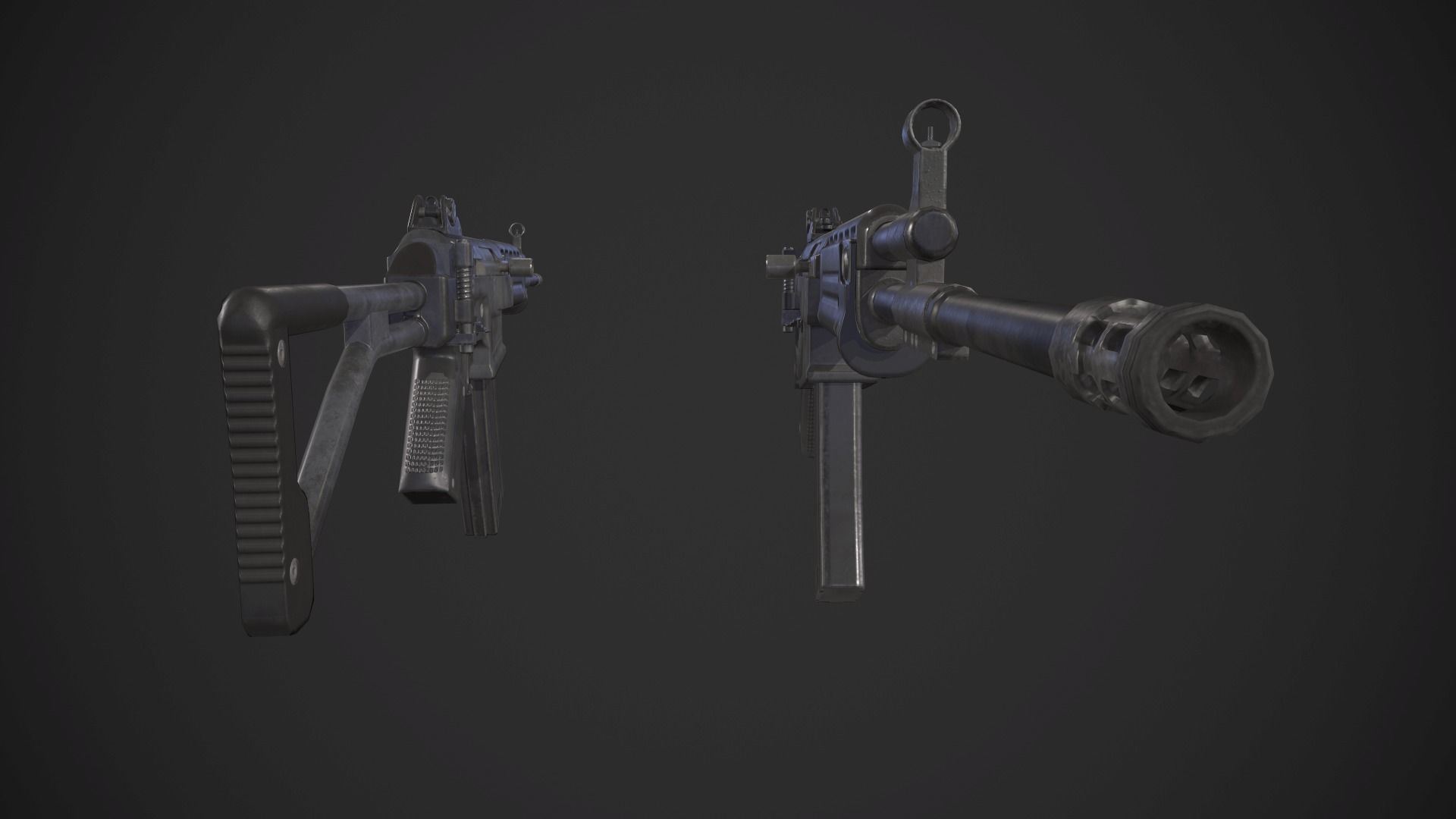 Galil Rifle Low-poly 3D model_13