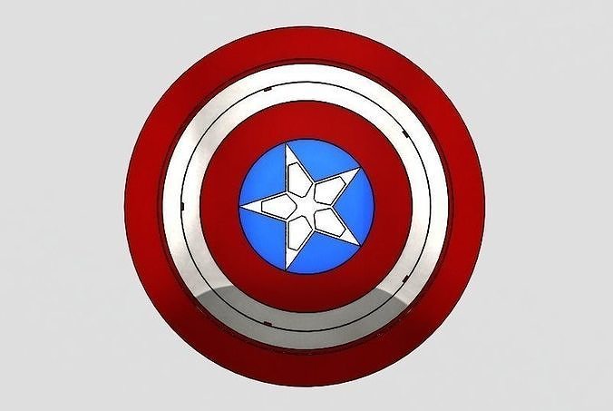 Captain America shield 3D print model