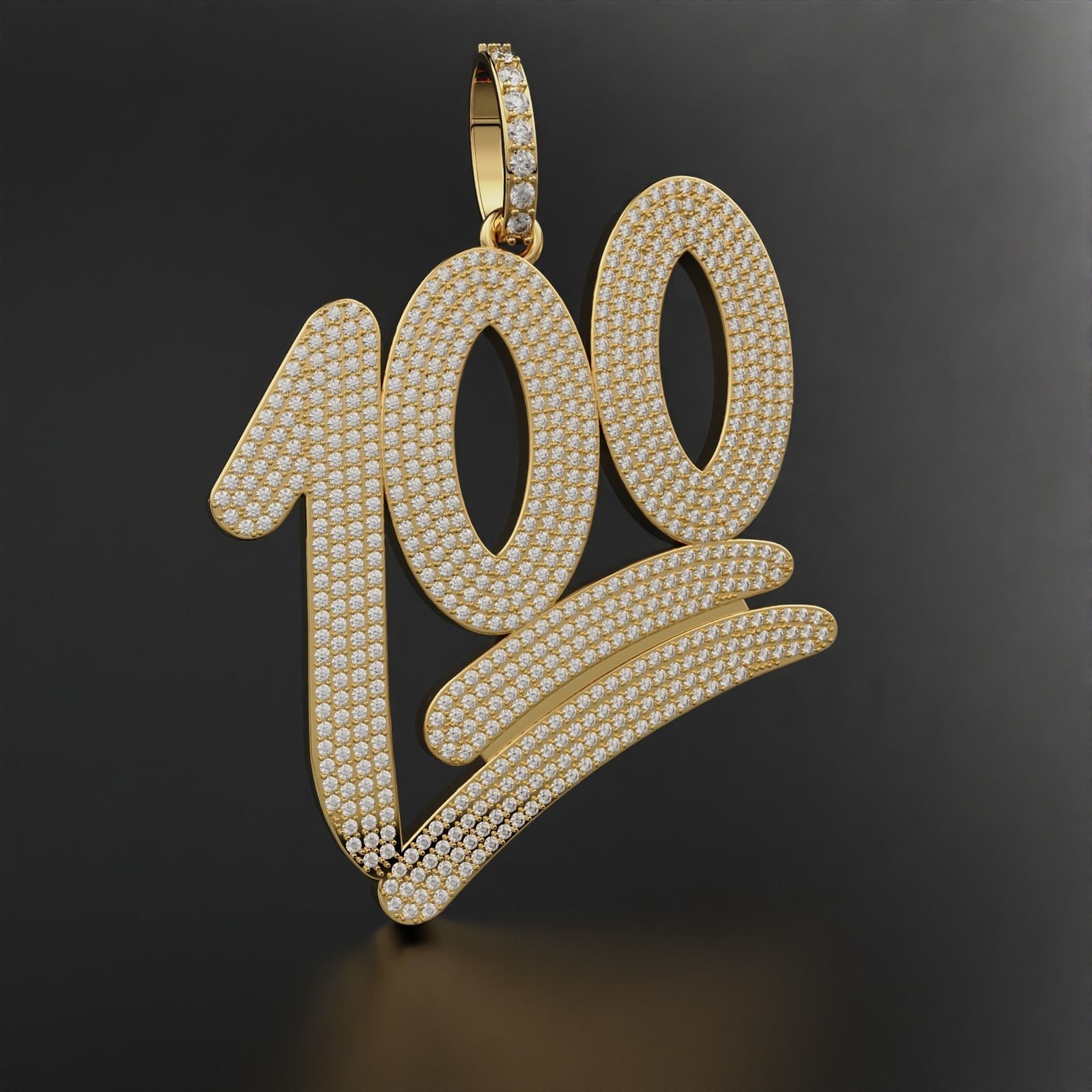 100 Emoji Pendant  3D print model_7