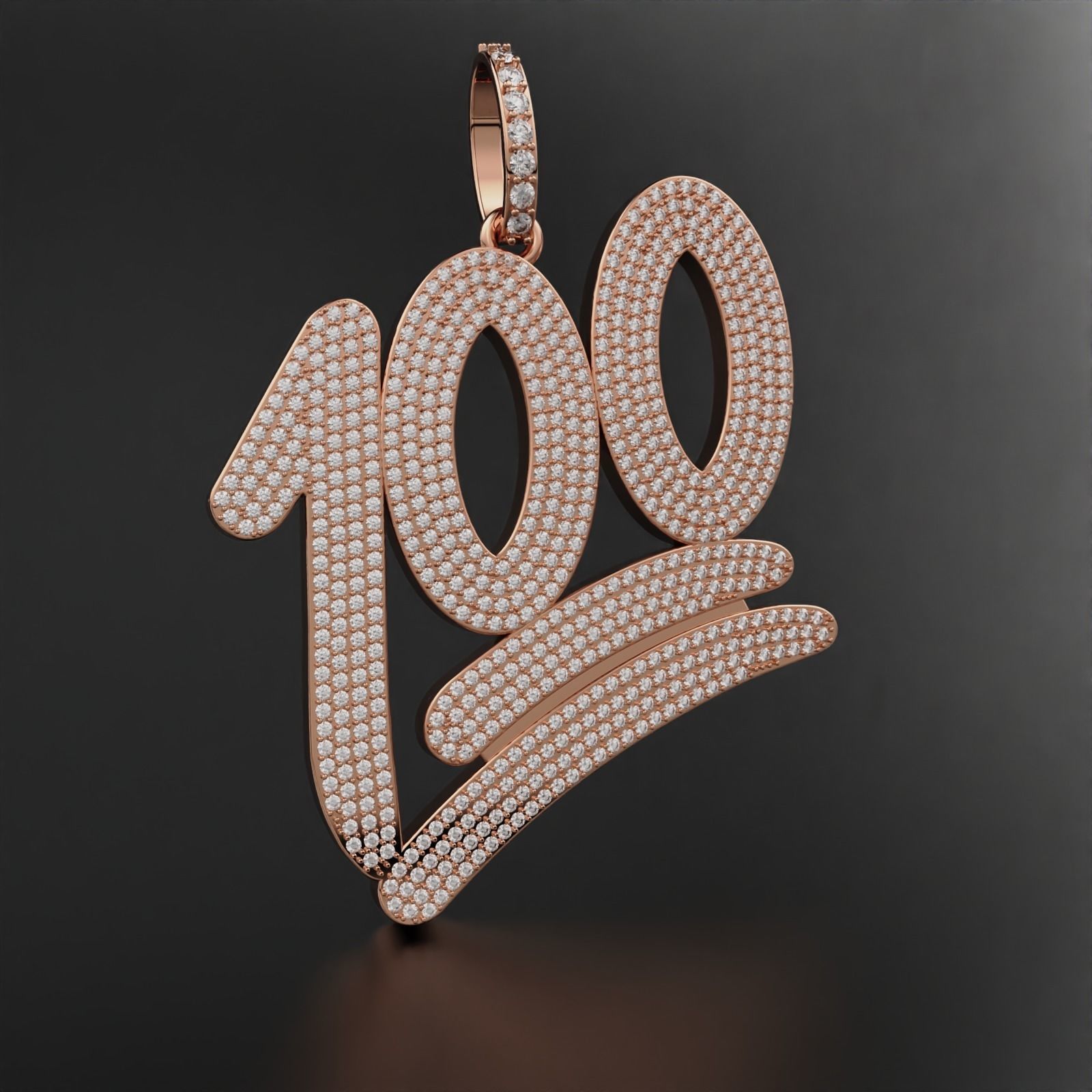 100 Emoji Pendant  3D print model_8