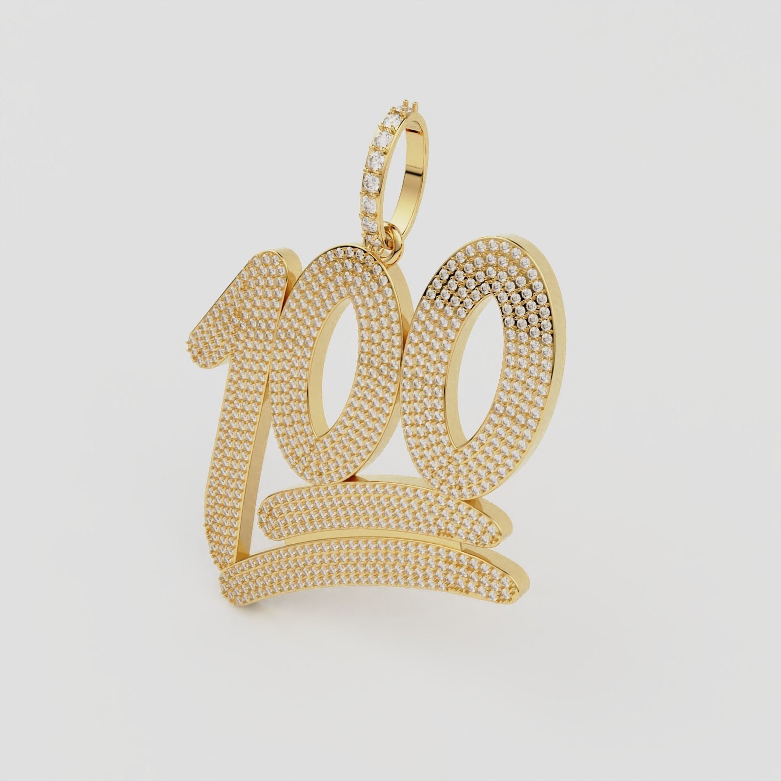 100 Emoji Pendant  3D print model_4