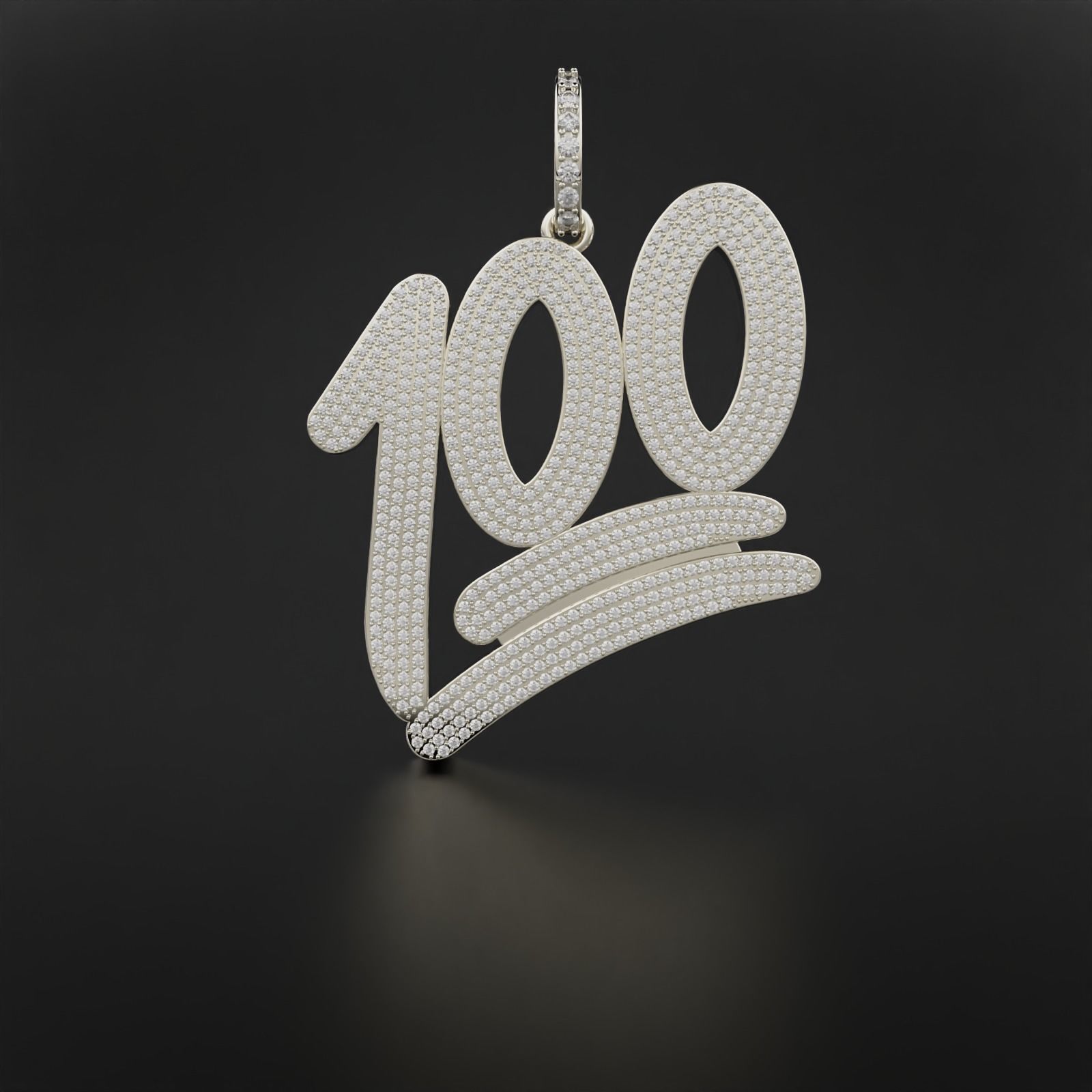 100 Emoji Pendant  3D print model_1