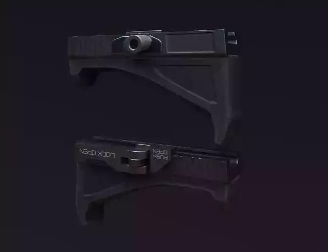 Angled Foregrip Low-poly 3D model