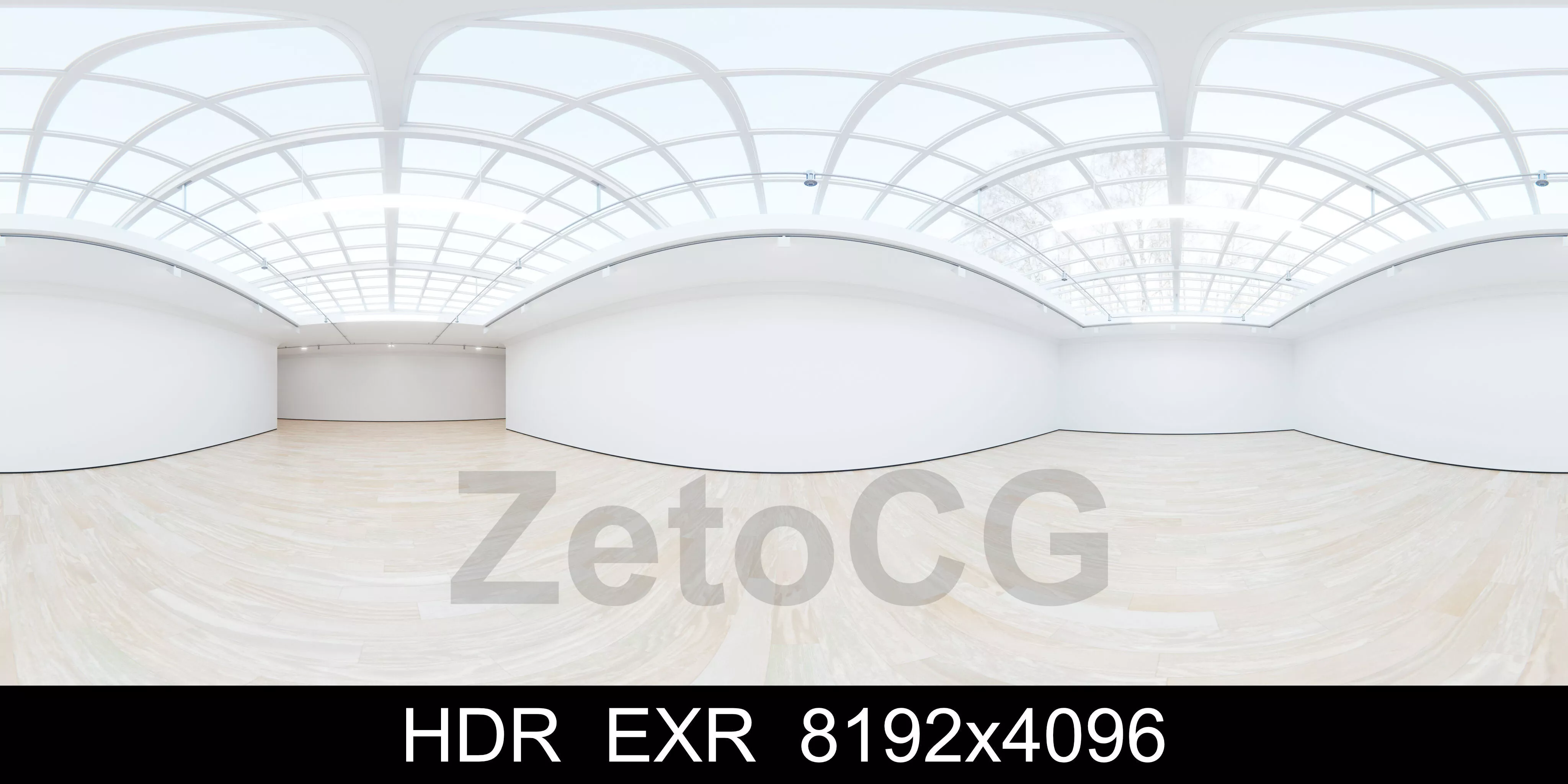HDRI - Art Museum Gallery Interior 4 Texture