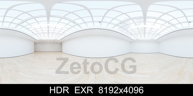 HDRI - Art Museum Gallery Interior 4 Texture