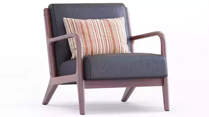 Leather Armchair Ronaldo By Mistana