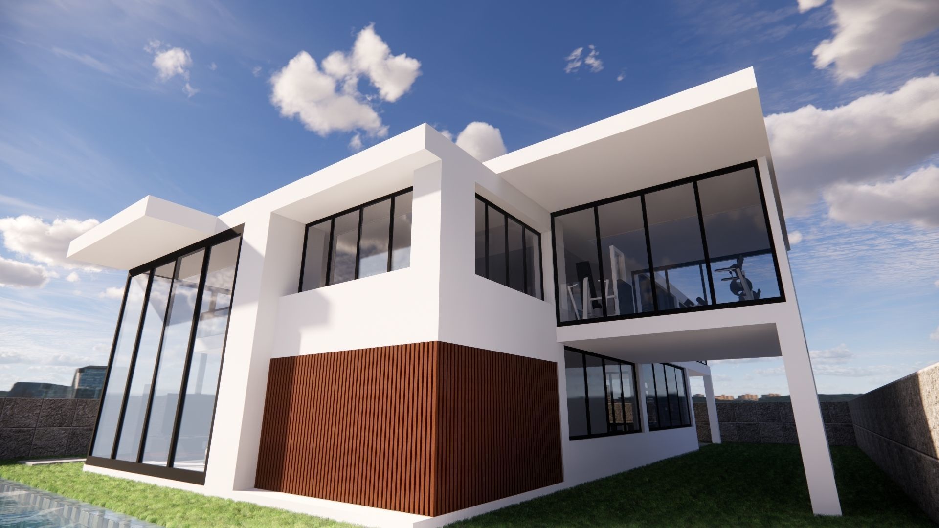 luxurious modern house 3D model_15