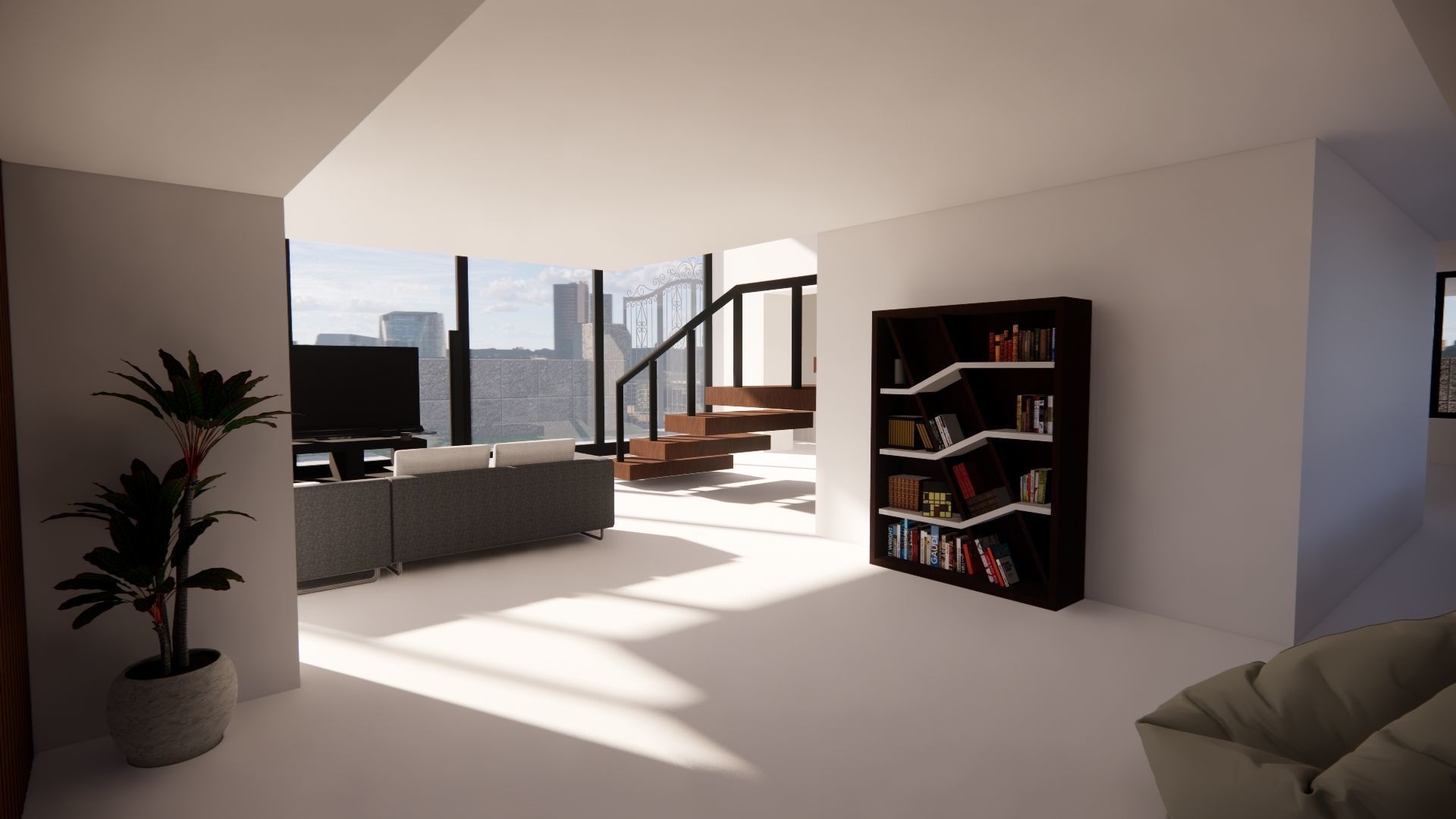 luxurious modern house 3D model_14