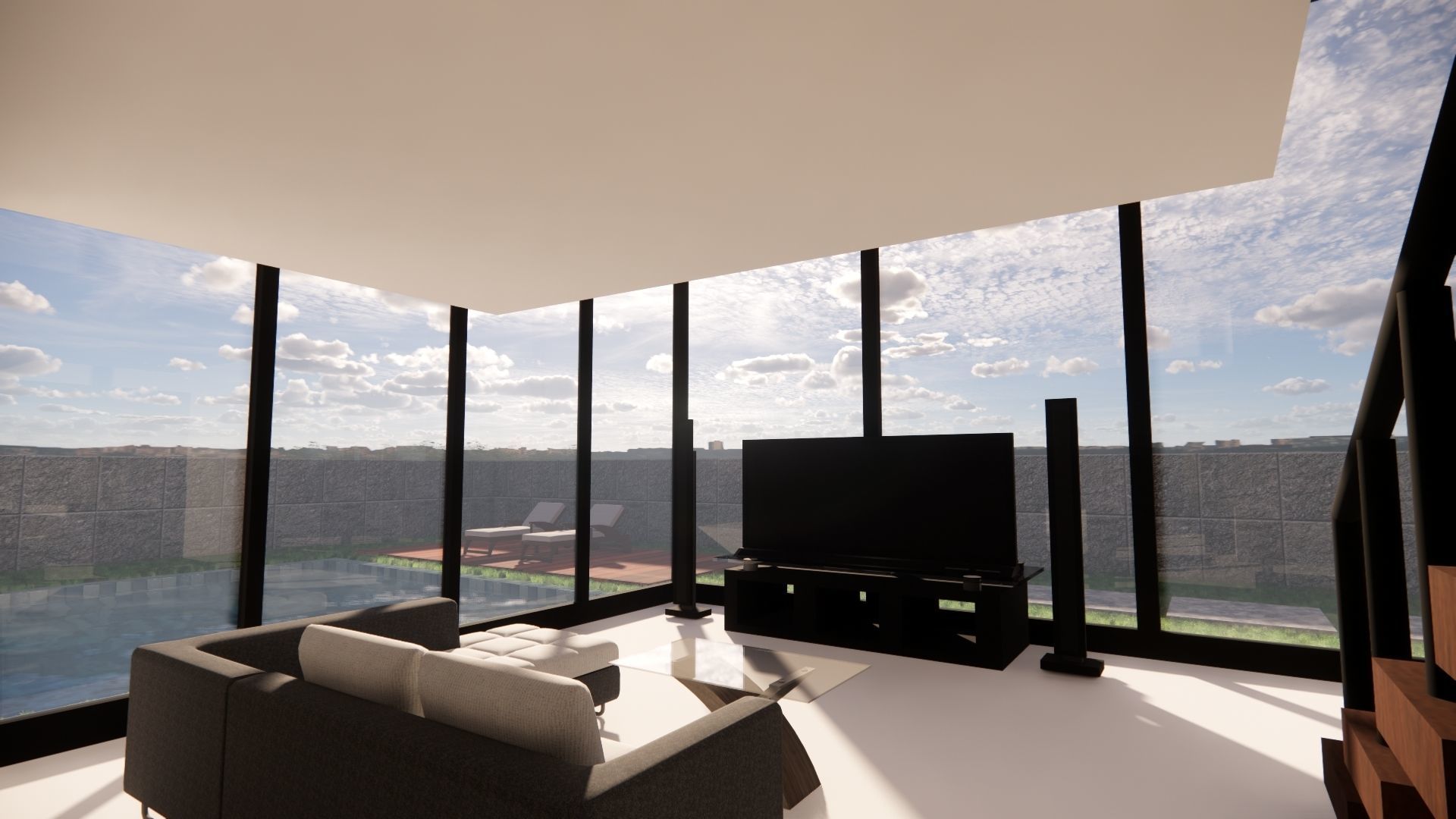 luxurious modern house 3D model_12