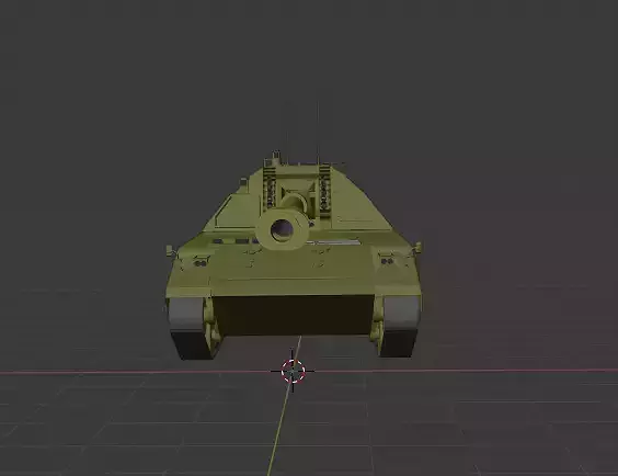 Panzer Haubitze 2000 Low-poly 3D model