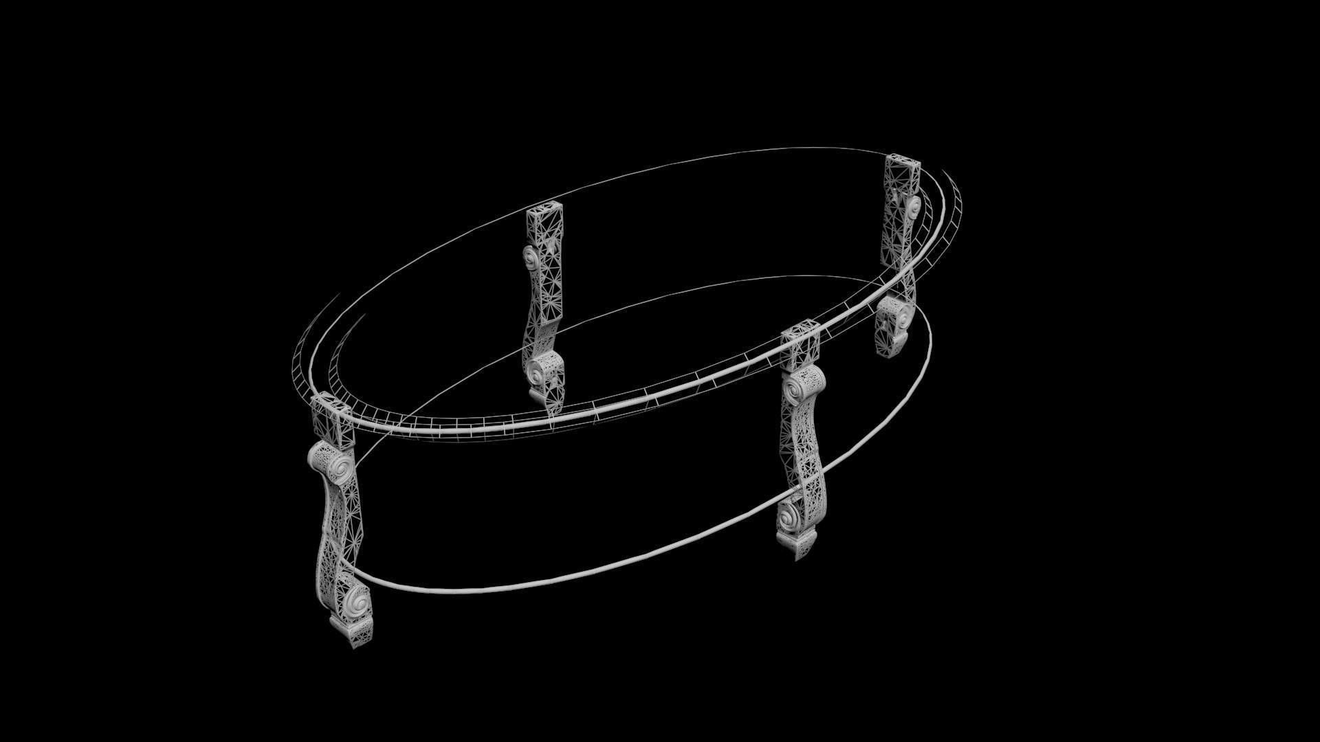 CLASSIC COFFEE TABLE 3D model_5