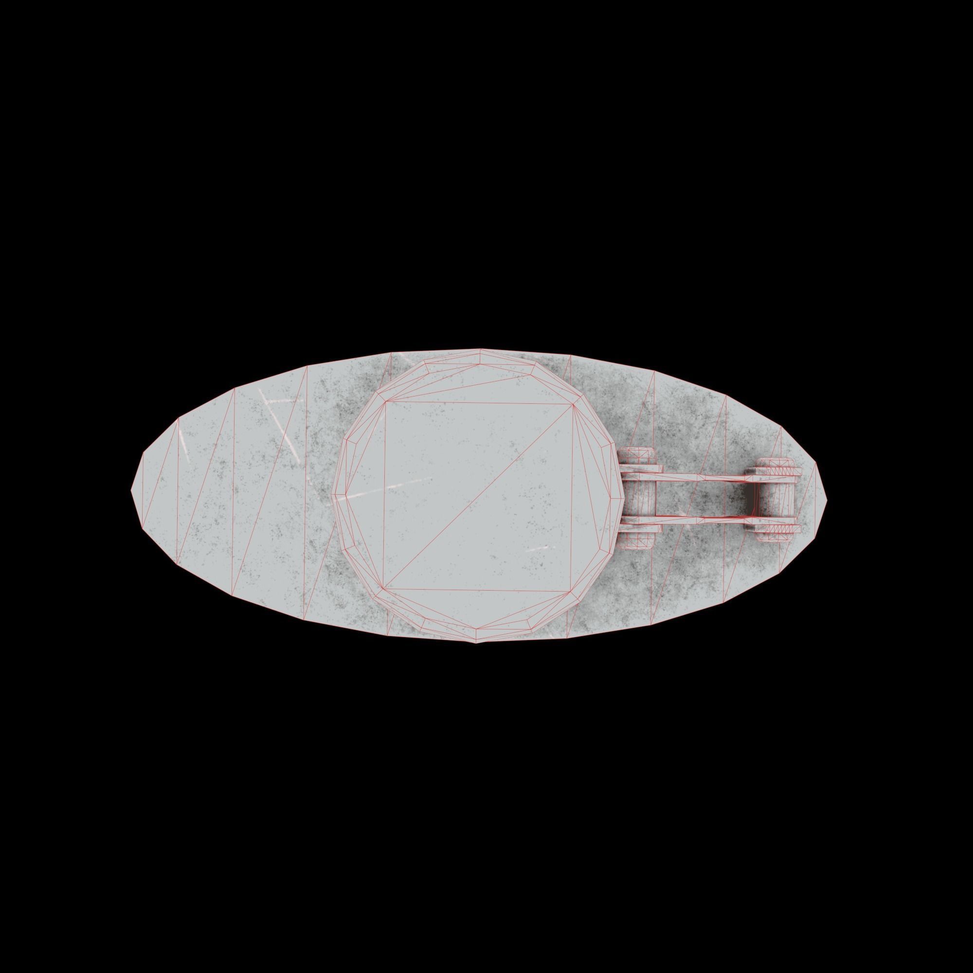 Army Flask Low-poly 3D model_10