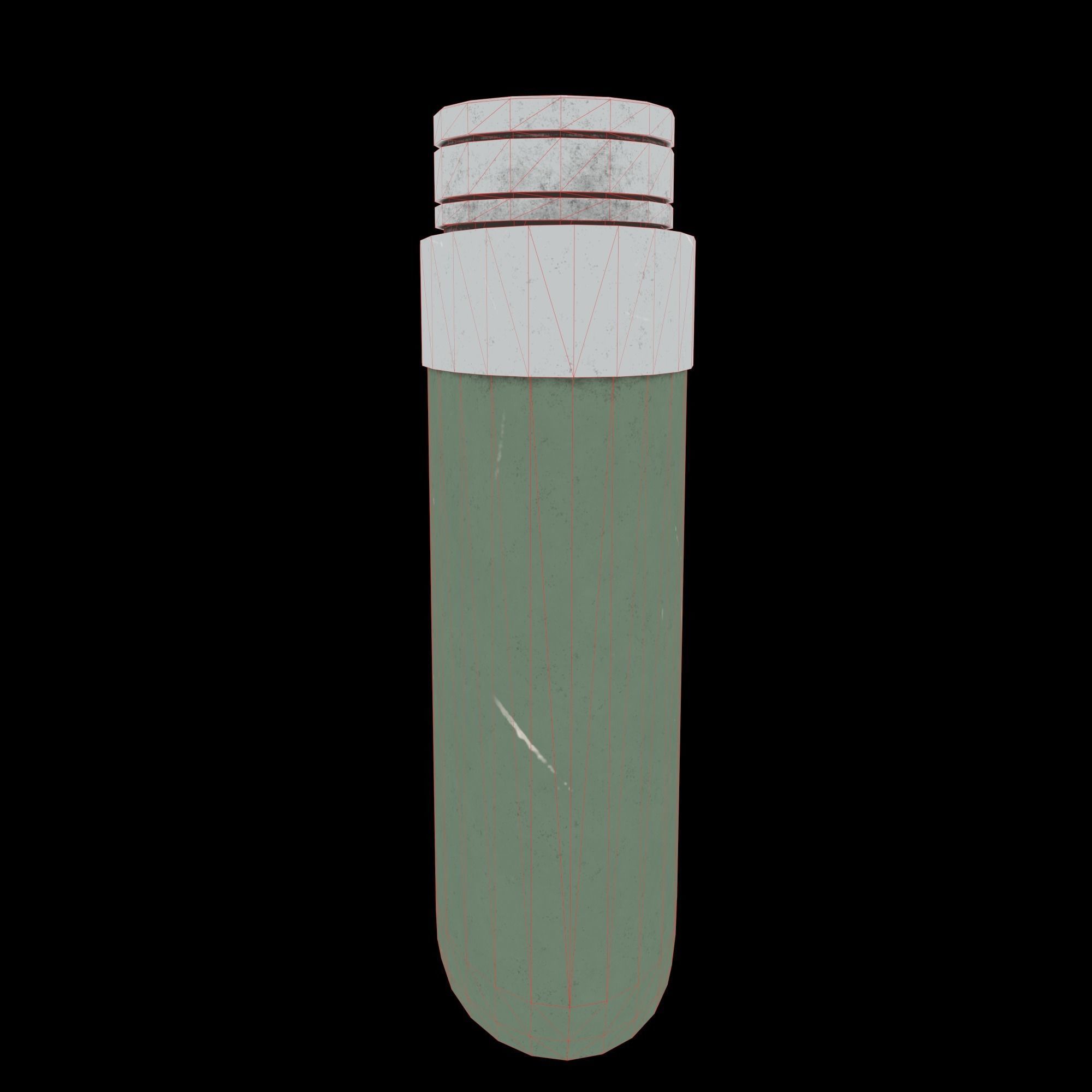 Army Flask Low-poly 3D model_4