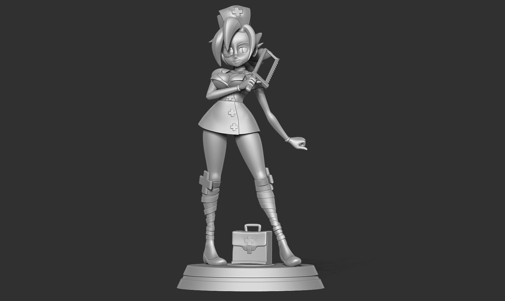 Valentine - Skullgirls Fanart 3D print model_12