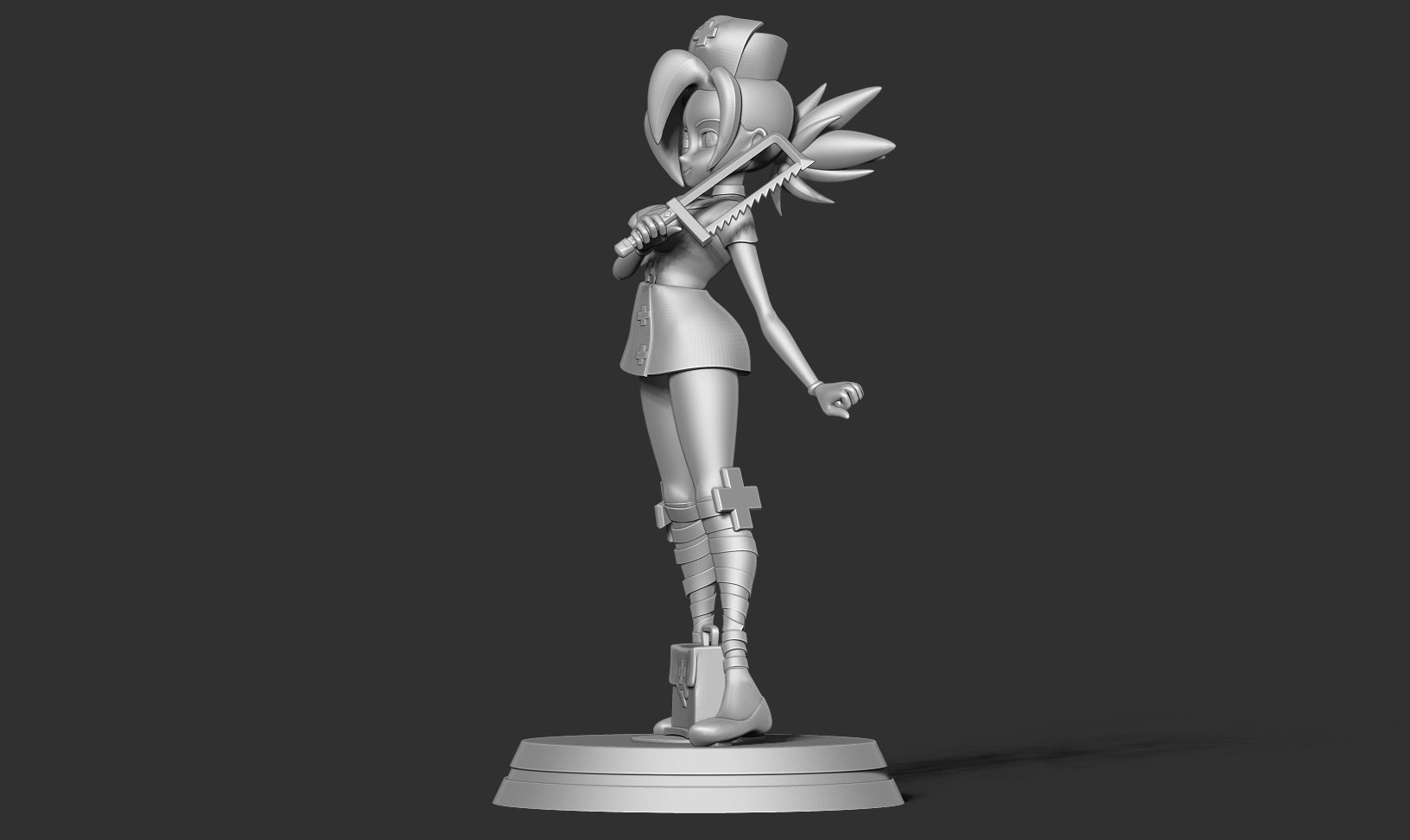 Valentine - Skullgirls Fanart 3D print model_14
