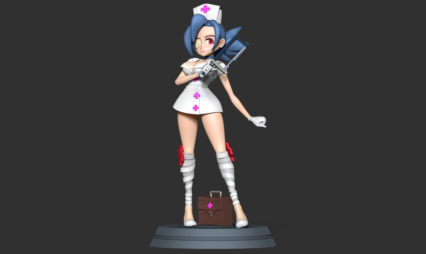 Valentine - Skullgirls Fanart 3D print model_6