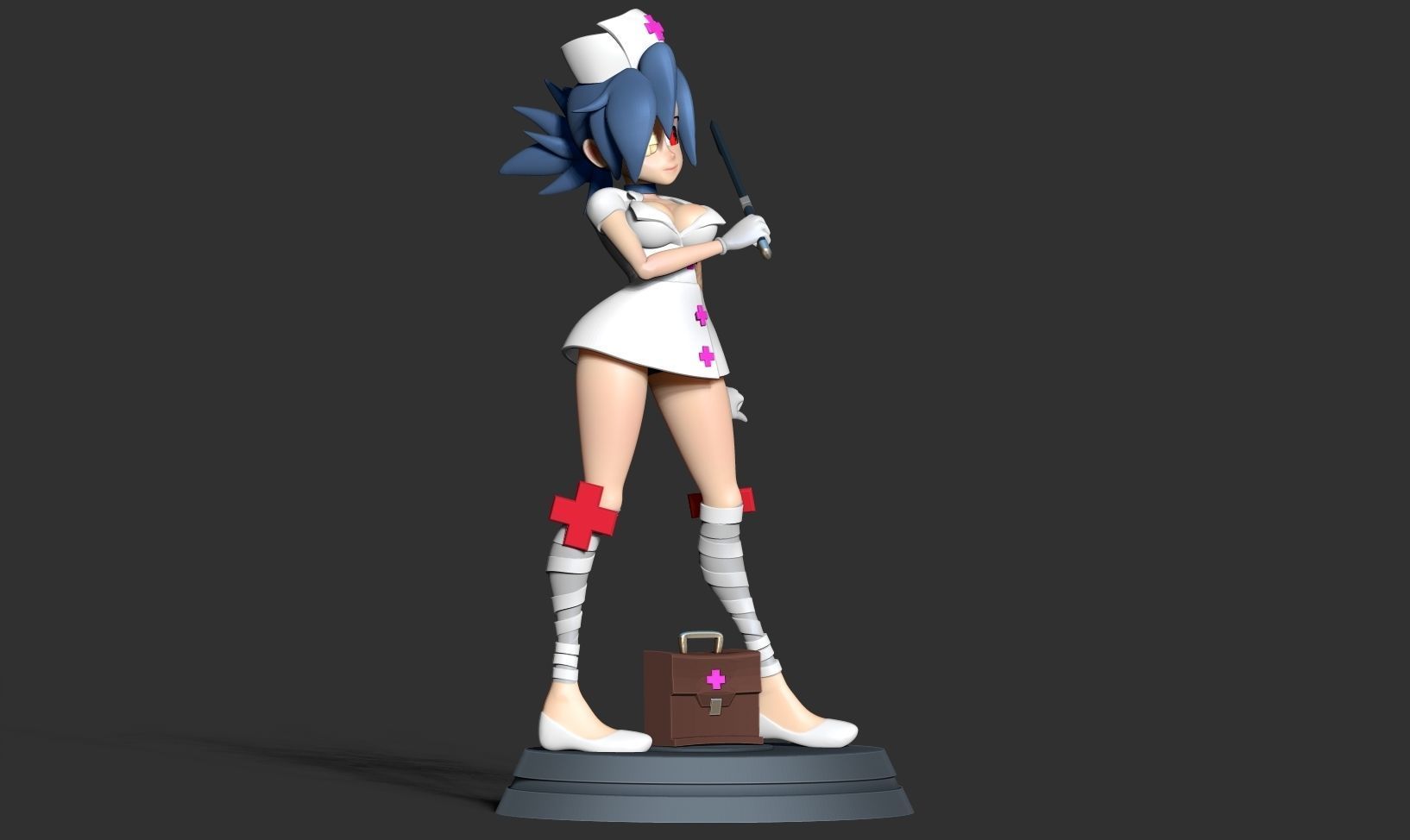 Valentine - Skullgirls Fanart 3D print model_15
