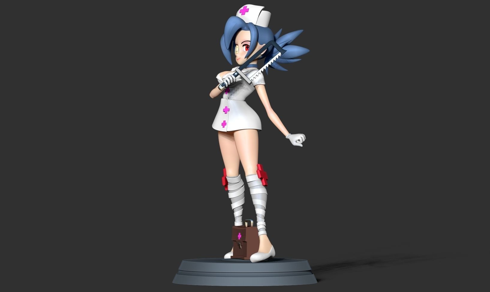 Valentine - Skullgirls Fanart 3D print model_13