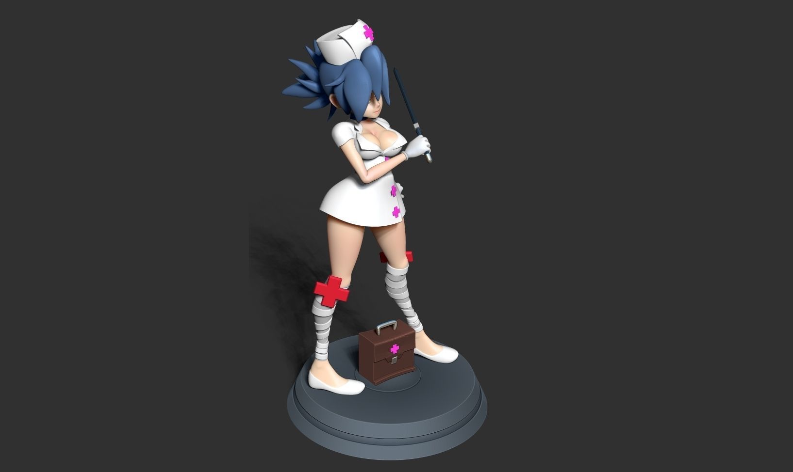 Valentine - Skullgirls Fanart 3D print model_8