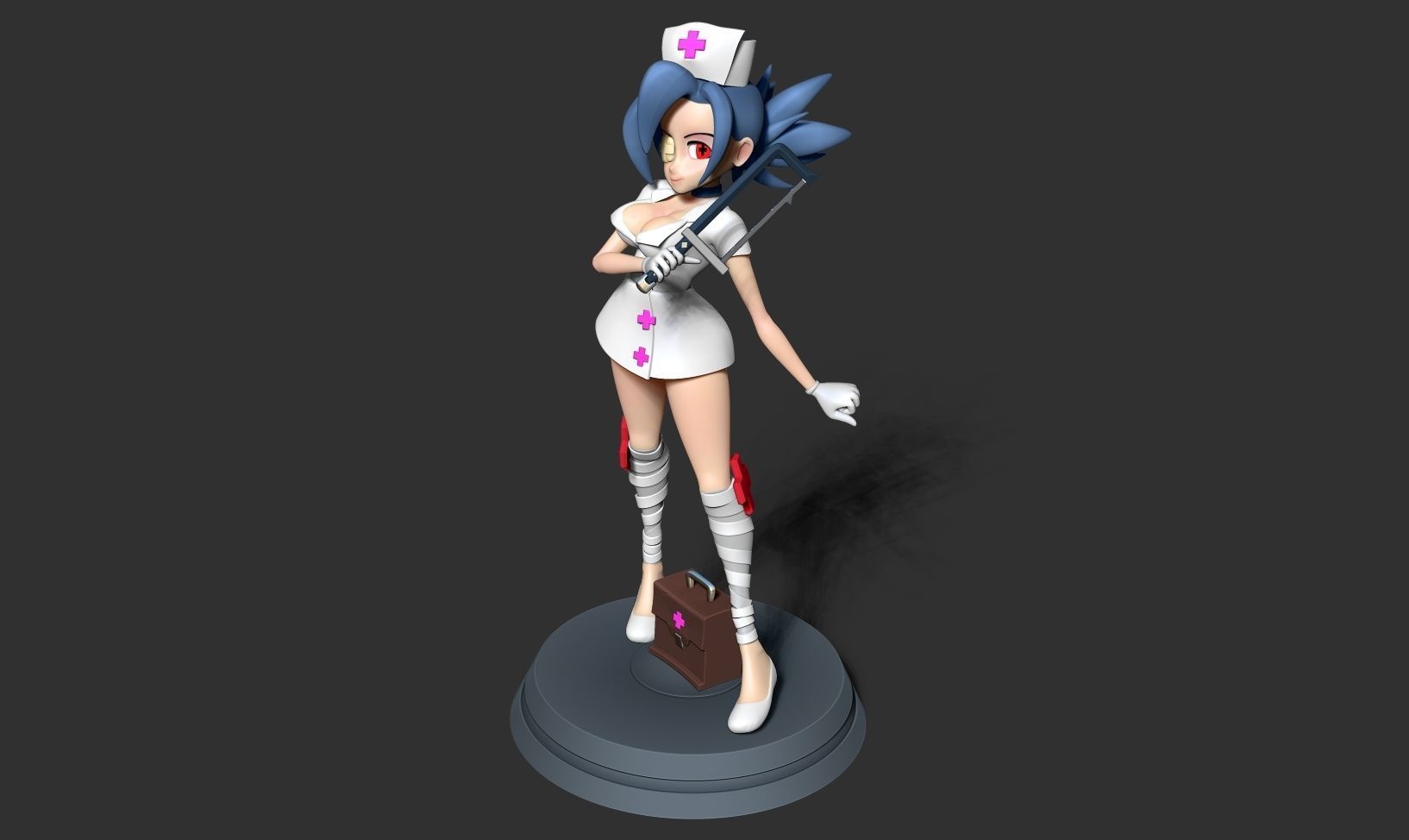 Valentine - Skullgirls Fanart 3D print model_7