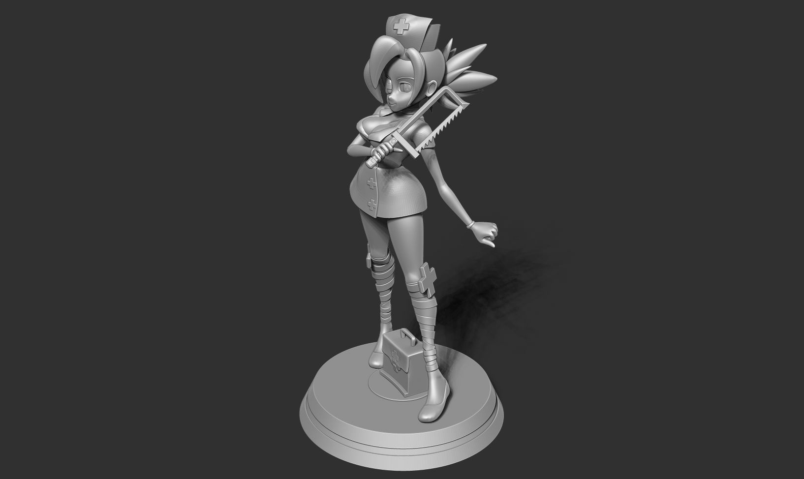 Valentine - Skullgirls Fanart 3D print model_9