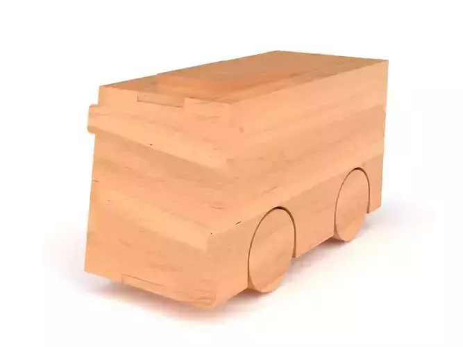 Wooden toy bus 03