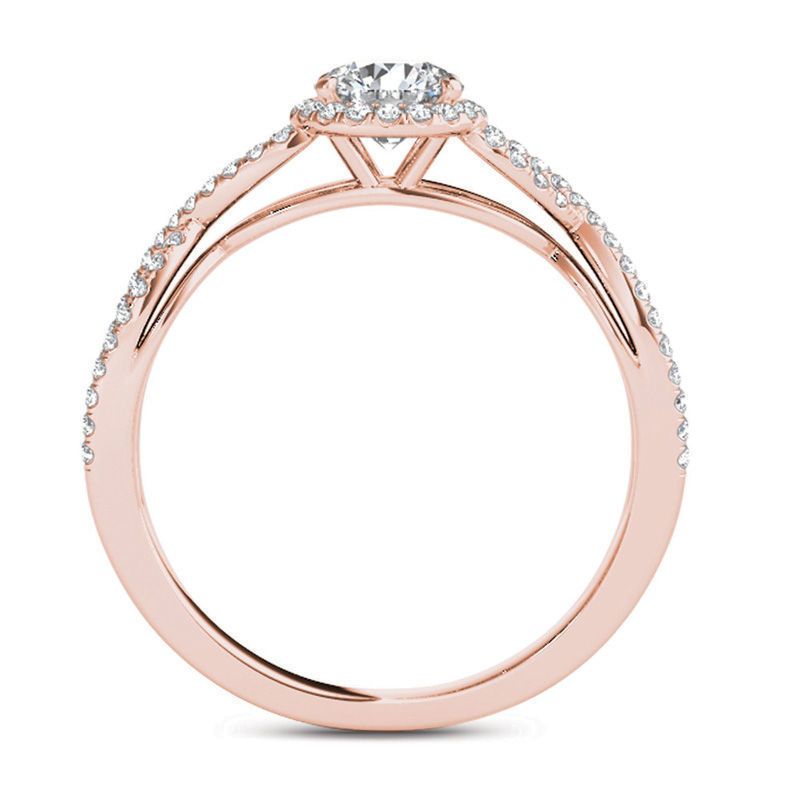 Twist Engagement Ring 3d Model  3D print model_5