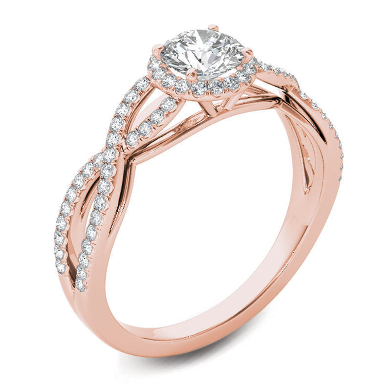 Twist Engagement Ring 3d Model  3D print model_3