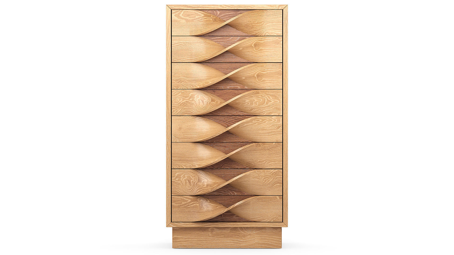 Wardrobe wooden jewelry cabinet with drawers 3D model_1