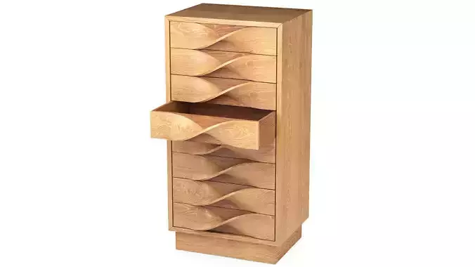 Wardrobe wooden jewelry cabinet with drawers