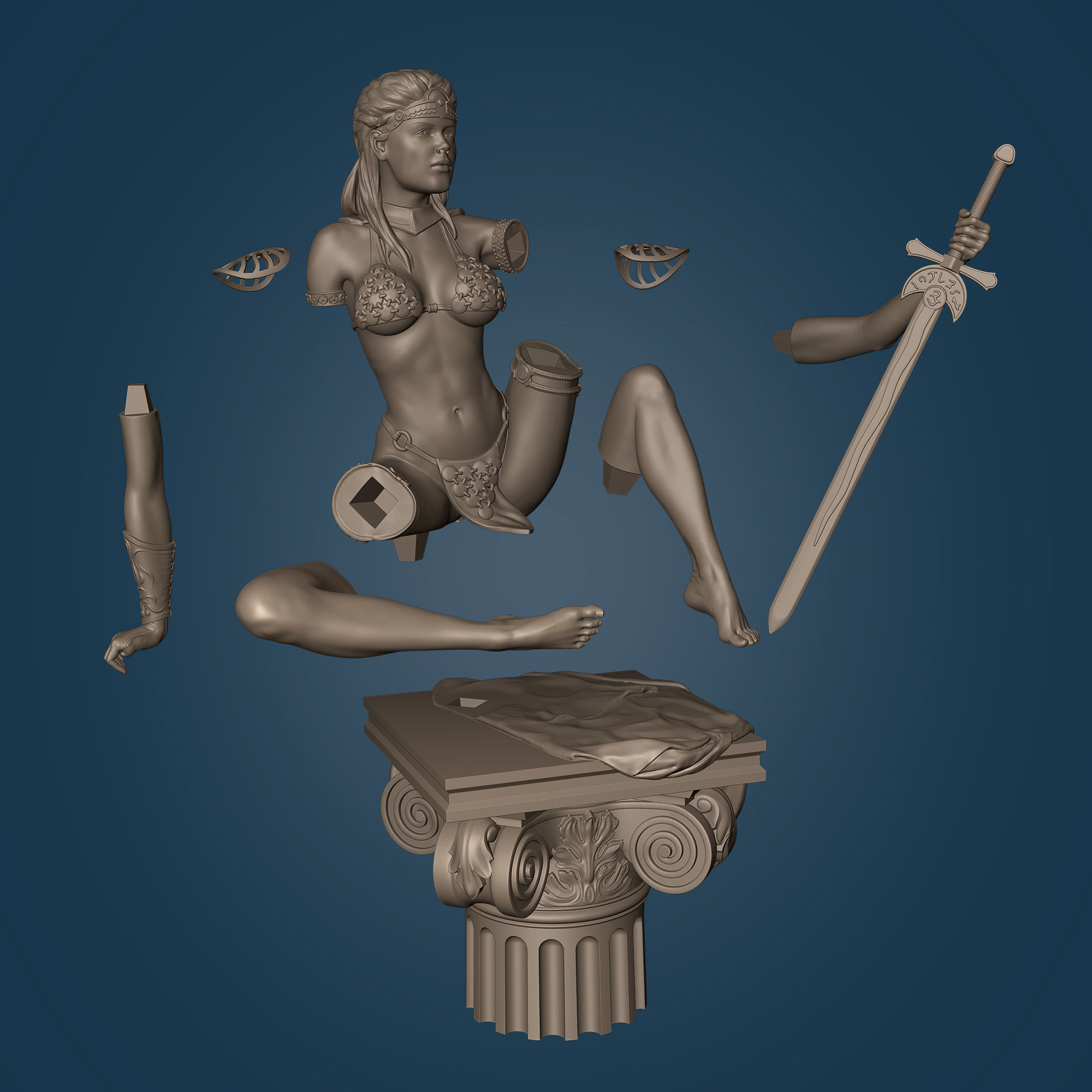 Red Sonja 3D print model_8