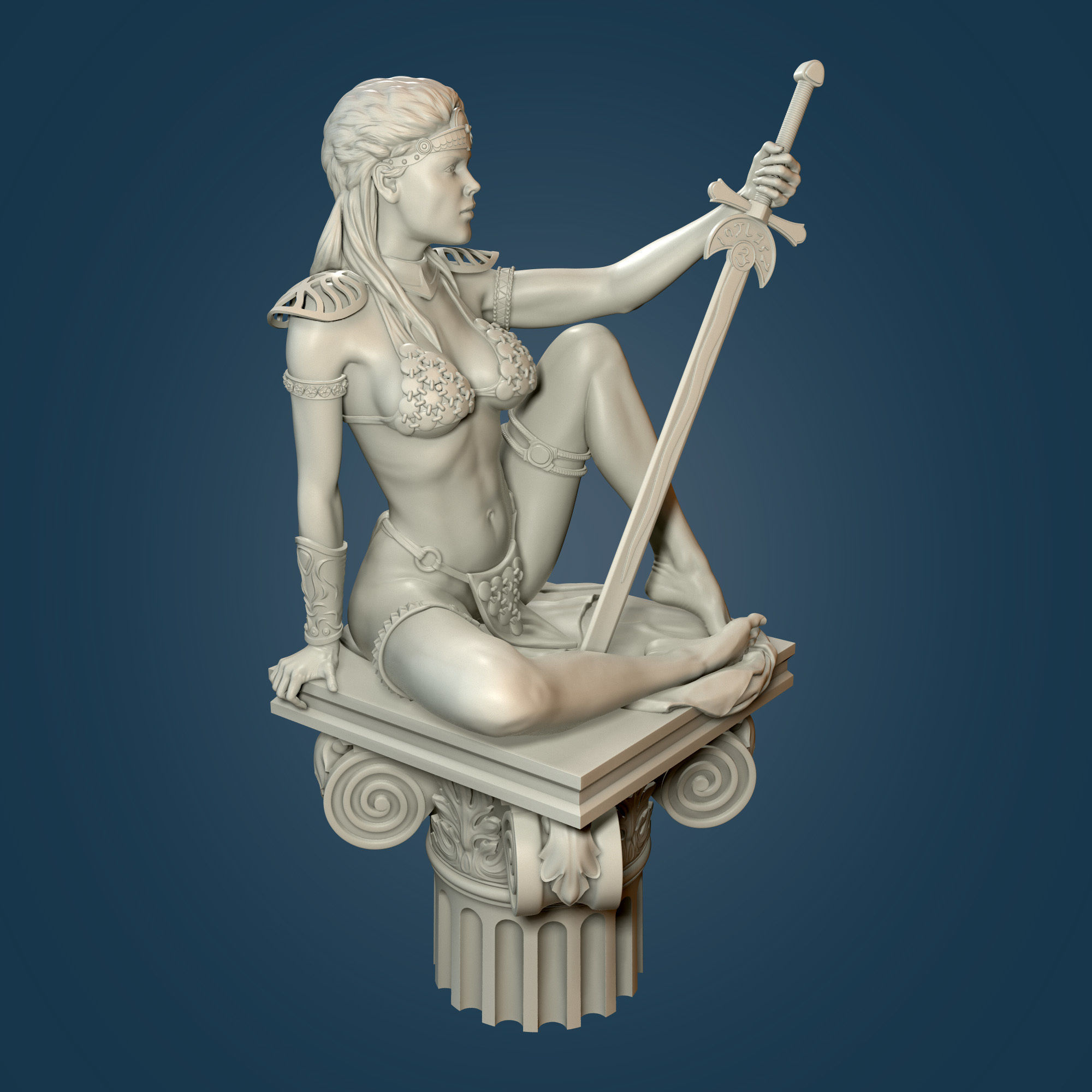 Red Sonja 3D print model_4