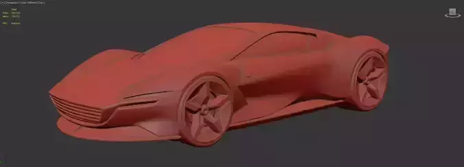 AI-Generated Concept Car - model 1